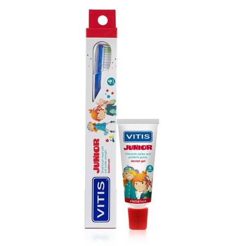 VITIS Junior Zahnbürste+15 ml Zahnpasta 1 St