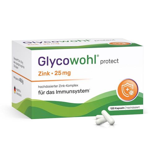 GLYCOWOHL Zink-Komplex 25 mg hochdosierte Kapseln 120 St