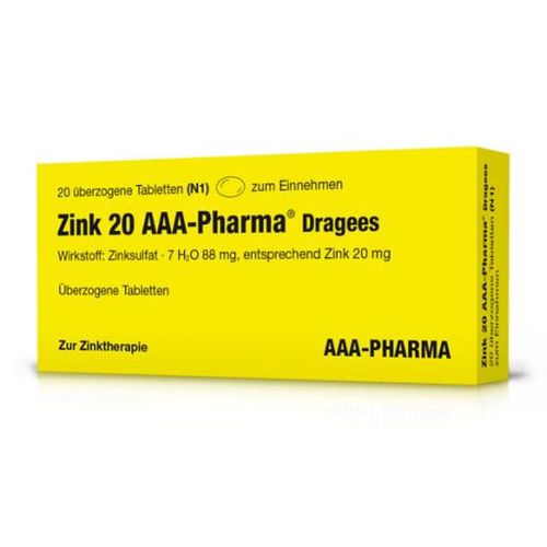 ZINK 20 AAA-Pharma Dragees 20 St