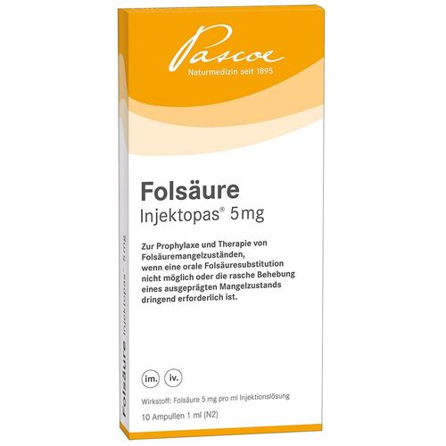 FOLSÄURE INJEKTOPAS 5 mg Injektionslösung 10 St