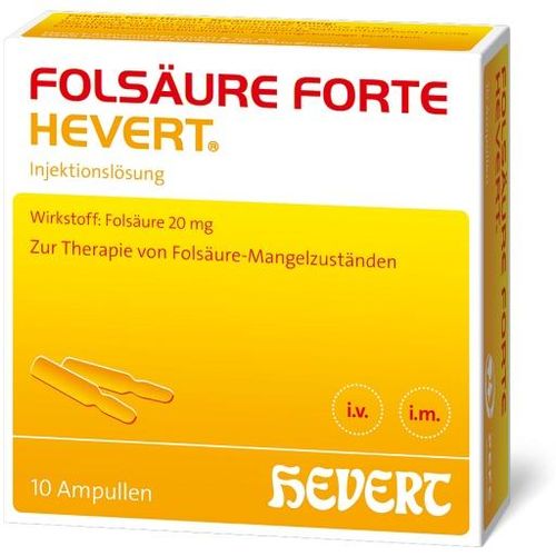 Folsäure forte Hevert Ampullen 10X2 ml