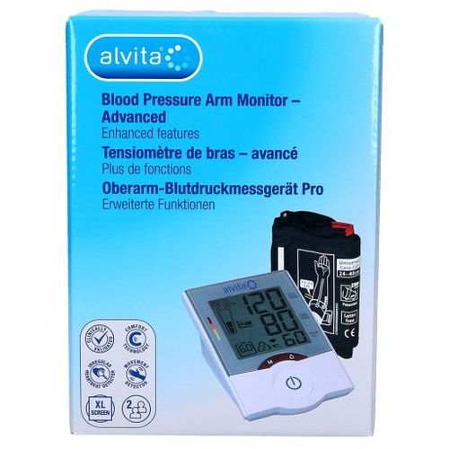 ALVITA Oberarm Blutdruckmessgerät Advanced 1 St