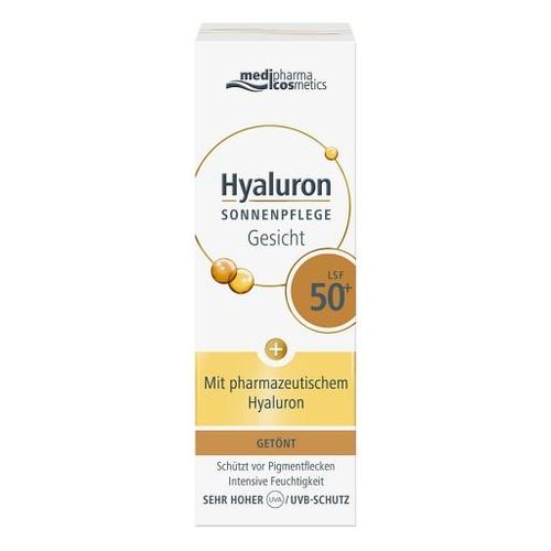 HYALURON SONNENPFLEGE Gesicht Creme LSF 50+ getönt 50 ml