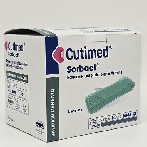 CUTIMED Sorbact Tamponaden 2x50 cm 20 St