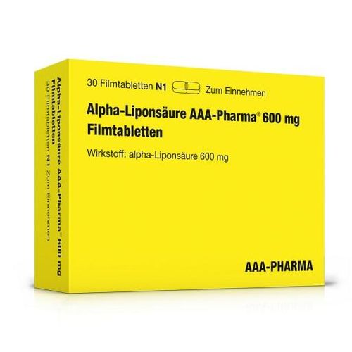 Alpha LIPONSÄURE AAA- Pharma 600 mg Filmtabletten 30 St