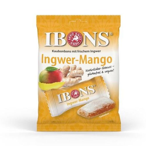 IBONS Ingwer Mango Tüte Kaubonbons 92 g