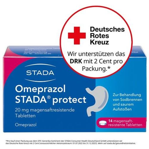 OMEPRAZOL STADA protect 20 mg magensaftr.Tabletten 14 St