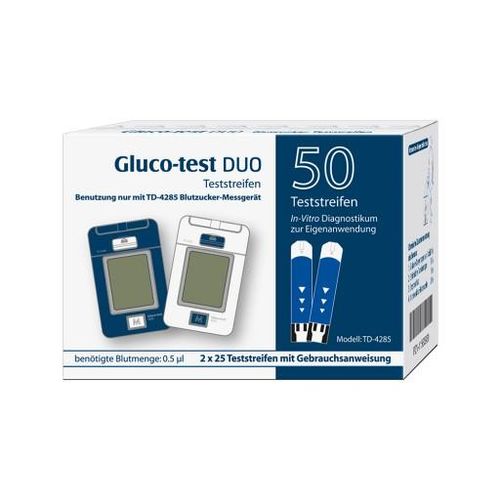GLUCO TEST DUO Teststreifen 50 St