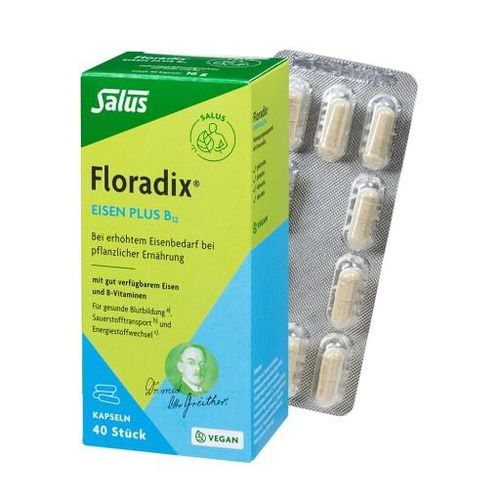 FLORADIX Eisen plus B12 vegan Kapseln 40 St