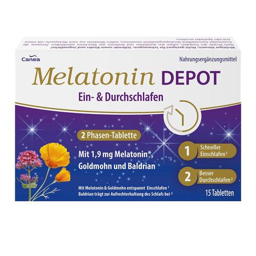 MELATONIN DEPOT Ein- & Durchschlaf-Tabletten 15 St