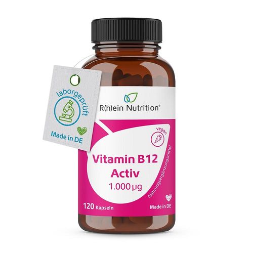 VITAMIN B12 ACTIV 1000 µg hochdosiert Kapseln + vegan 120 St