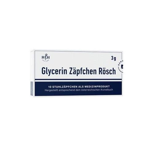 GLYCERIN ZÄPFCHEN Rösch 3 g gegen Verstopfung 10 St
