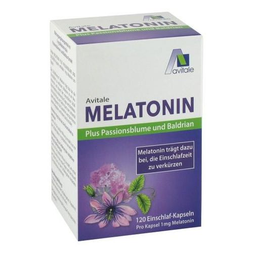 MELATONIN+PASSIONSBLUME+Baldrian Kapseln 120 St