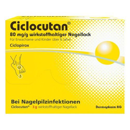 CICLOCUTAN 80 mg/g wirkstoffhaltiger Nagellack 3 g
