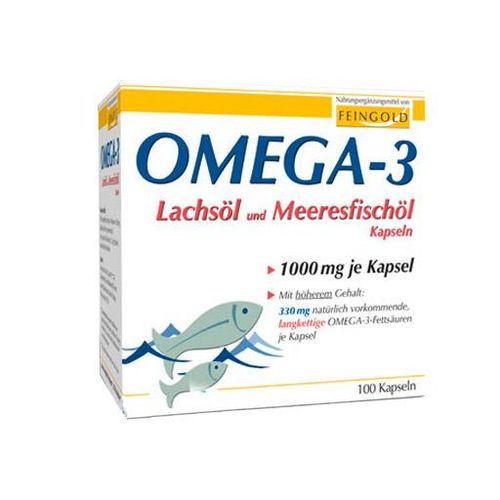 OMEGA-3 LACHSÖL und Meeresfischöl Kapseln 100 St