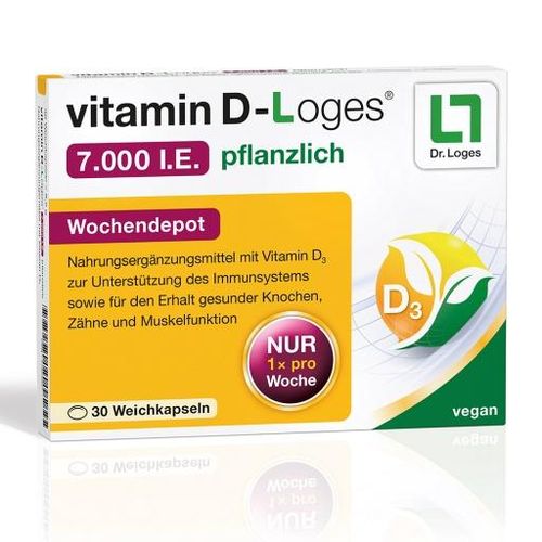VITAMIN D-LOGES 7.000 I.E. pflanzlich Wochendepot 30 St