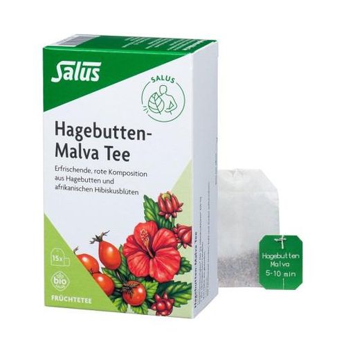 HAGEBUTTEN MALVA Tee Früchtetee Bio Salus Fbtl. 15 St