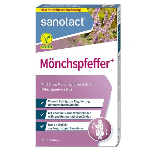 SANOTACT Mönchspfeffer+ 10 mg Tabletten 60 St