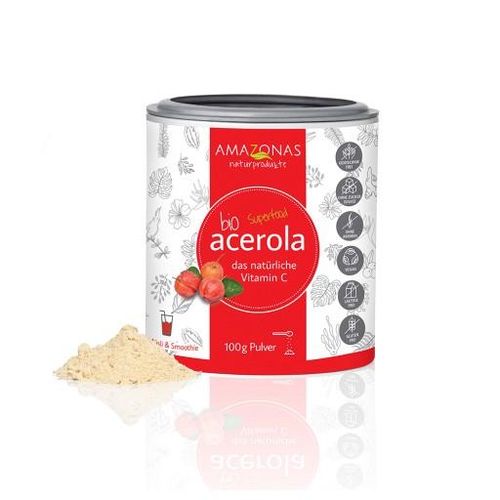 ACEROLA 100% Bio Pur natürliches Vit.C Pulver 100 g