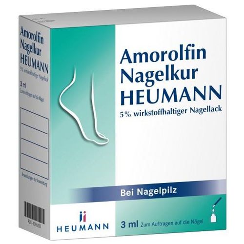 Amorolfin Nagelkur HEUMANN 5% wirkstoffhaltiger Nagellack 3 ml