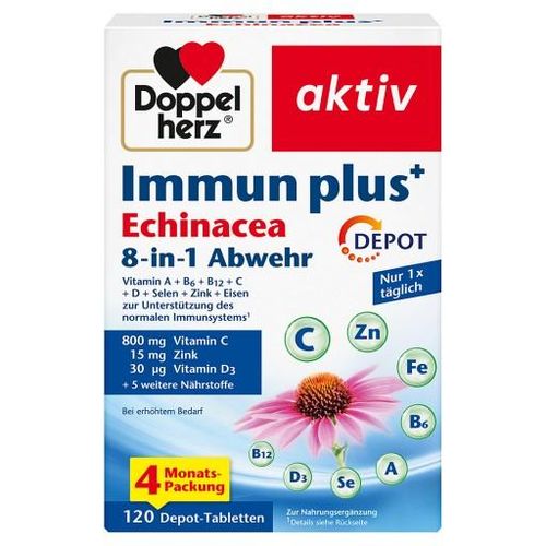 DOPPELHERZ Immun plus Echinacea Depot Tabletten 120 St