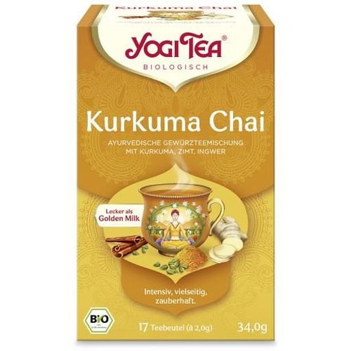 YOGI TEA, Kurkuma Chai, Bio Gewürz- und Kräutertee 17X2.0 g