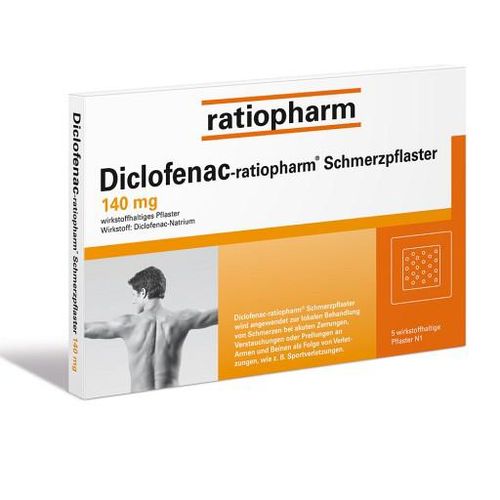 DICLOFENAC-ratiopharm Schmerzpflaster 5 St