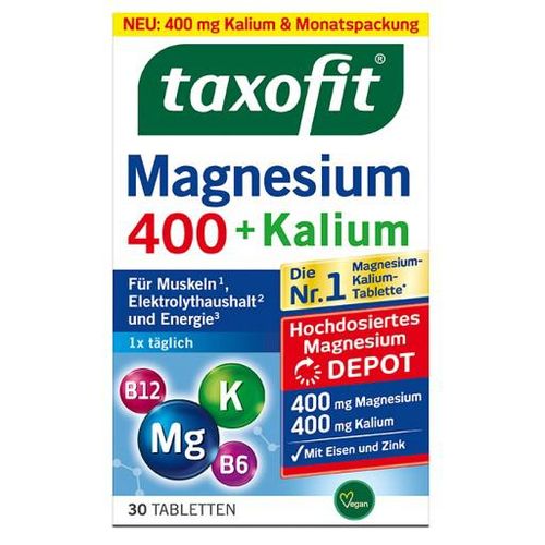 TAXOFIT Magnesium 400+Kalium Depot Tabletten 30 St