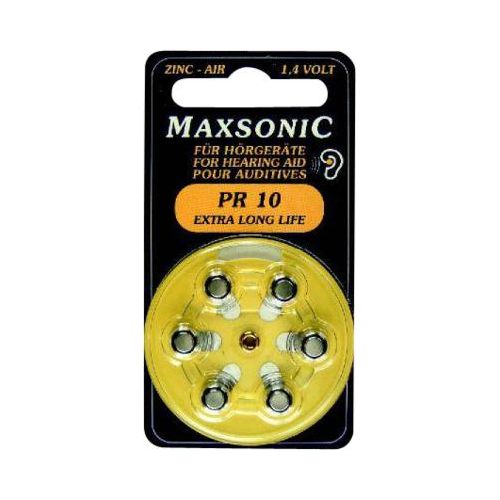 BATTERIEN f.Hörgeräte Maxsonic PR10 6 St