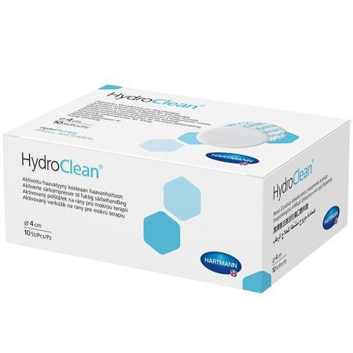 HYDROCLEAN Kompressen 4 cm rund steril 10 St