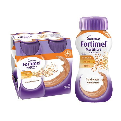 FORTIMEL Multifibre 1.5 kcal Schokoladengeschmack 4X200 ml