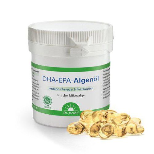 Dr. Jacob's DHA-EPA-Algenöl Kapseln Omega-3-Fettsäuren vegan 60 St