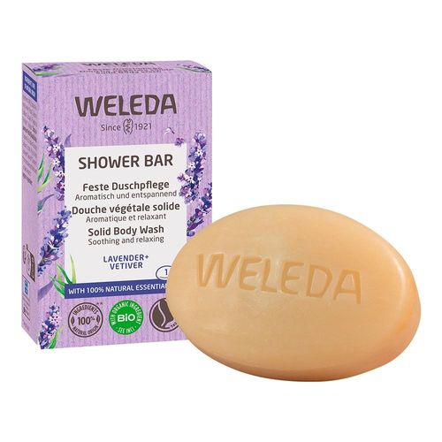 Feste Duschpflege Lavender + Vetiver - entspannender Duft 75 g