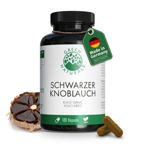 GREEN NATURALS Schwarzer Knoblauch 600 mg mit SAC 180 St