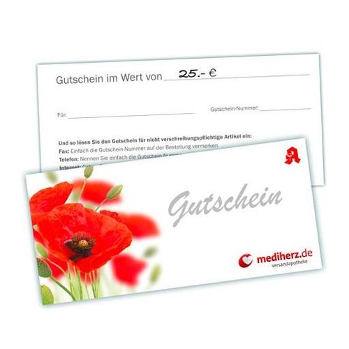 GUTSCHEIN 25,00 EUR 1 St