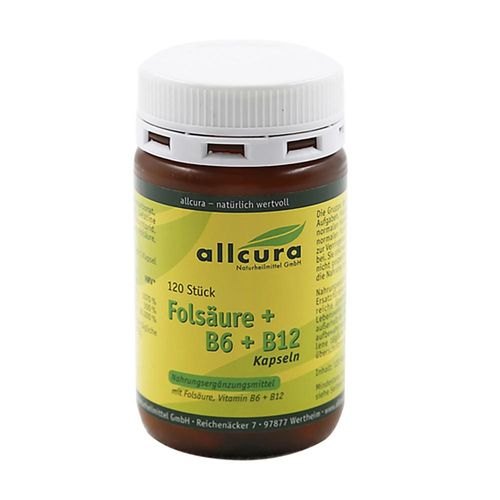 FOLSÄURE+B6+B12 Kapseln 120 St