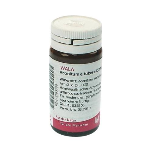ACONITUM E tubere D 20 Globuli 20 g