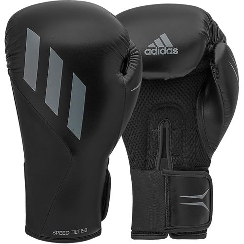 Boxhandschuhe ADIDAS PERFORMANCE "Speed Tilt 150" Gr. 10, schwarz, Boxhandschuhe, 10 10 oz, Kunstleder