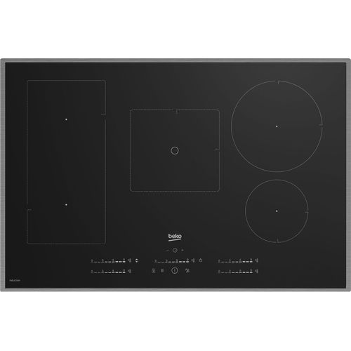 BEKO Flex-Induktions-Kochfeld "HII 85770 UFTX", schwarz, B:78cm H:4,8cm T:52cm, Kochfelder