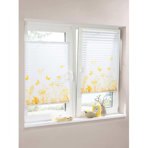 Jalousie HEINE HOME Gr. 10, gelb (weiß, gelb), B:80cm H:210cm, Jalousien