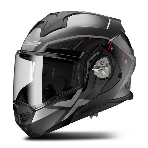 Adventurehelm LS2 FF901 ADVANT X Metryk Matt Titanium-Schwarz