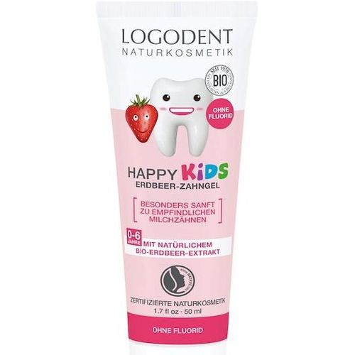 Logona Gesichtspflege Zahnpflege Happy Kids Erdbeer-Zahngel