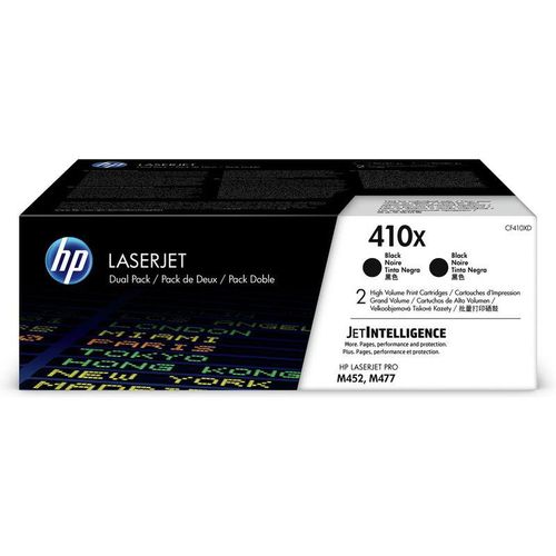 Druckerpatrone kompatibel mitHP 410X (CF410XD) Toner 2x Schwarz Hohe Kapazität - Multipack