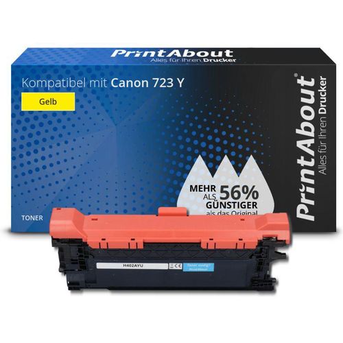 PrintAbout Toner kompatibel mit Canon 723 Y - Gelb