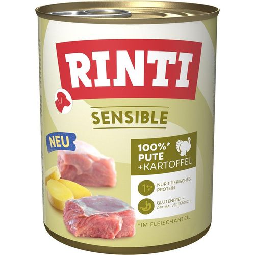 Rinti Sensible Pute + Kartoffel 6x800g