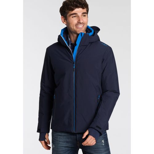 Funktionsjacke CMP, Herren, Gr. 60, blau, Web, Obermaterial: 100% Polyester. Futter: 100% Polyester. Wattierung: 100% Polyester, kontrastfarbene Details, sportlich, Langarm, Jacken