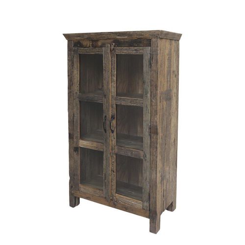 Chic Antique Grimaud Vitrinenschrank, 140x80x48 cm, natur