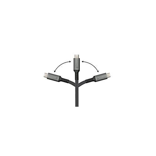 USB 2.0 Lade/-Datenkabel Good Connections, USB-C an USB-C, Leistung 240 W, bis 480 Mbit/s, Länge 3 m, schwarz