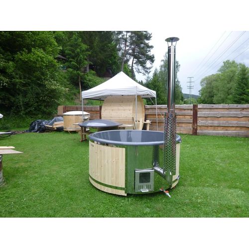 Whirlpool Badefass Externer Garten Fass Bad Thermoholz Ofen Holzbottich