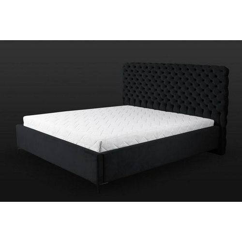 Doppelbett Chesterfield Schwarzes 196 x 218 x 105 cm JVmoebel